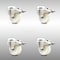 Service Caster 3 Inch 316SS Nylon Wheel Swivel Bolt Hole Caster Set with Lock Brake SCC SCC-SS316BHTTL20S314-NYS-4 - alternate 1